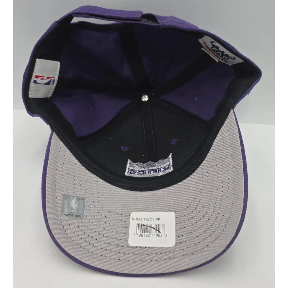 Fan Favorite Sacramento Kings Strapback Hat Purple NBA Baseball Cap